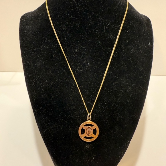 Celine Gold Pendant Necklace - Picture 1 of 5